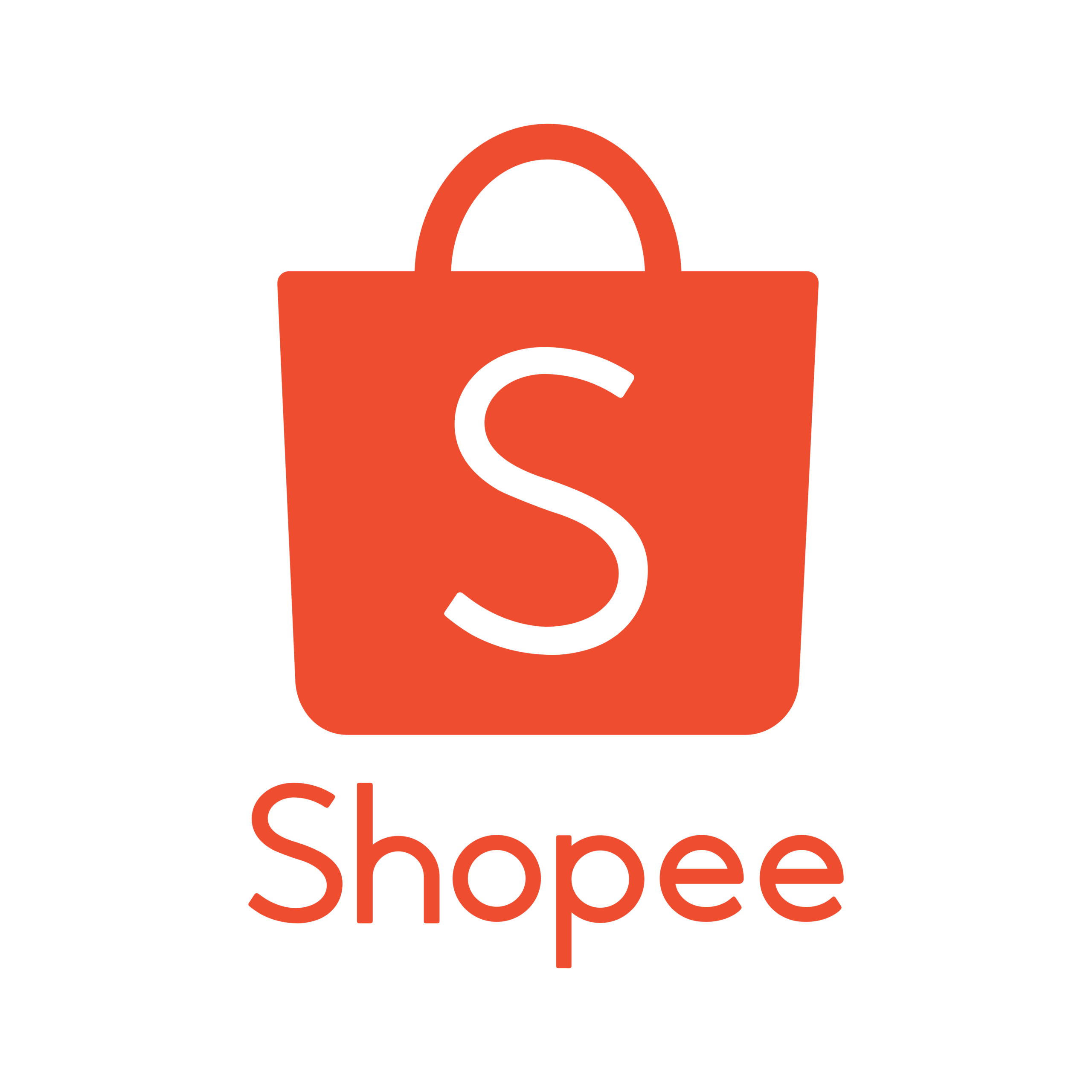 Logo oficial da Shopee